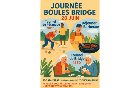 20 juin Journée Boules Bridge au Grau du Roi